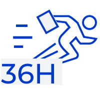 36 시간 내에 현장 지원