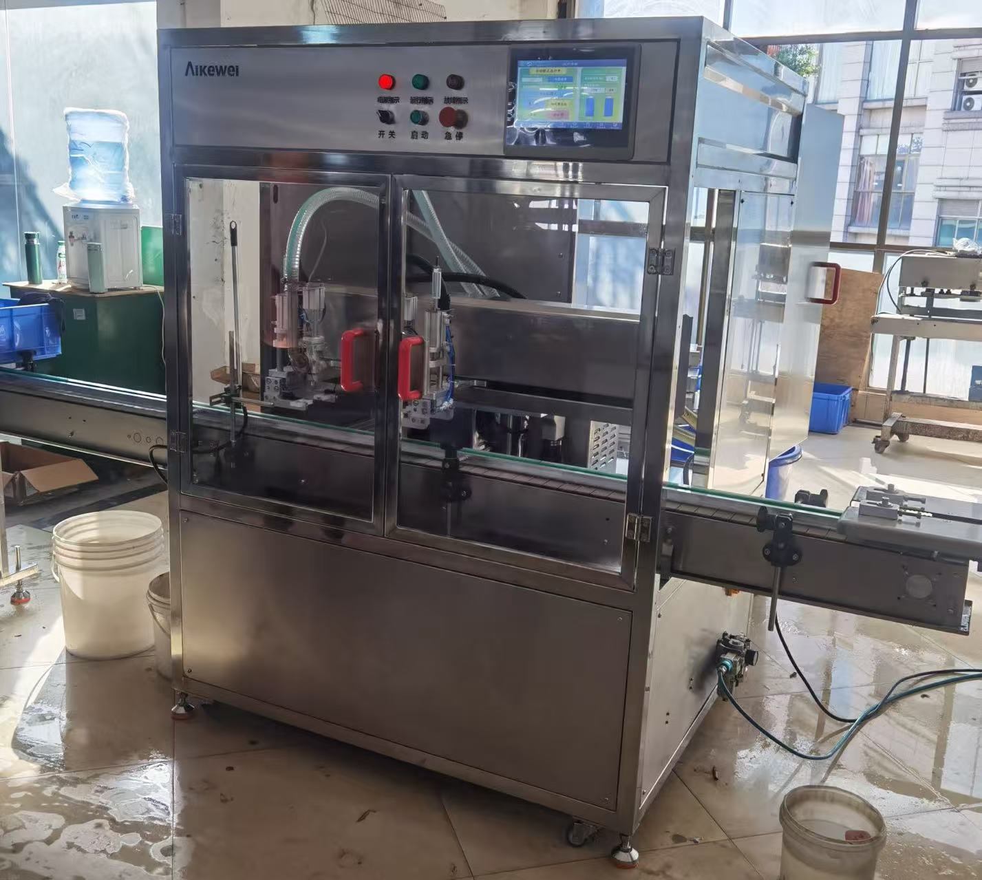 2-튜브 다음 채우기 및 캡링 라인 - 80 g 세탁 세제